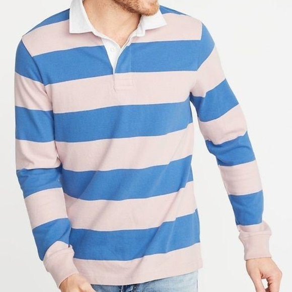 Old Navy Other - Old Navy Men's Bold-Stripe Thick-Knit Jersey Rugby